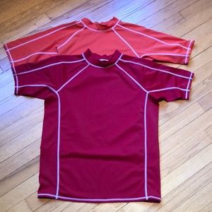 Lands’ End Boys Swim Rash Guard XL (18-20) & Lg H